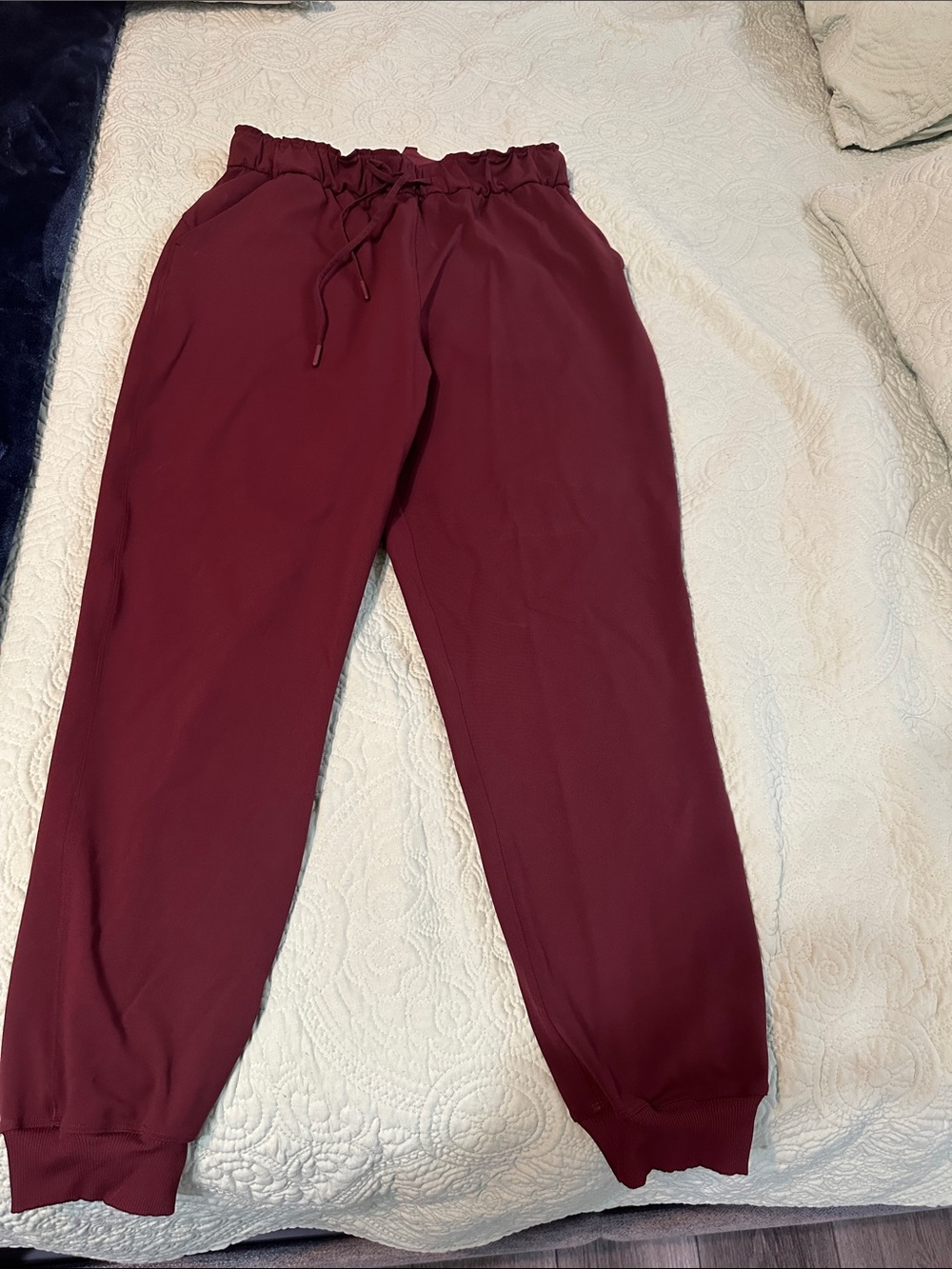 lululemon athletica Burgundy Drawcord Jogger Pants